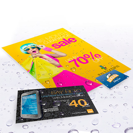 Waterproof Business Cards
